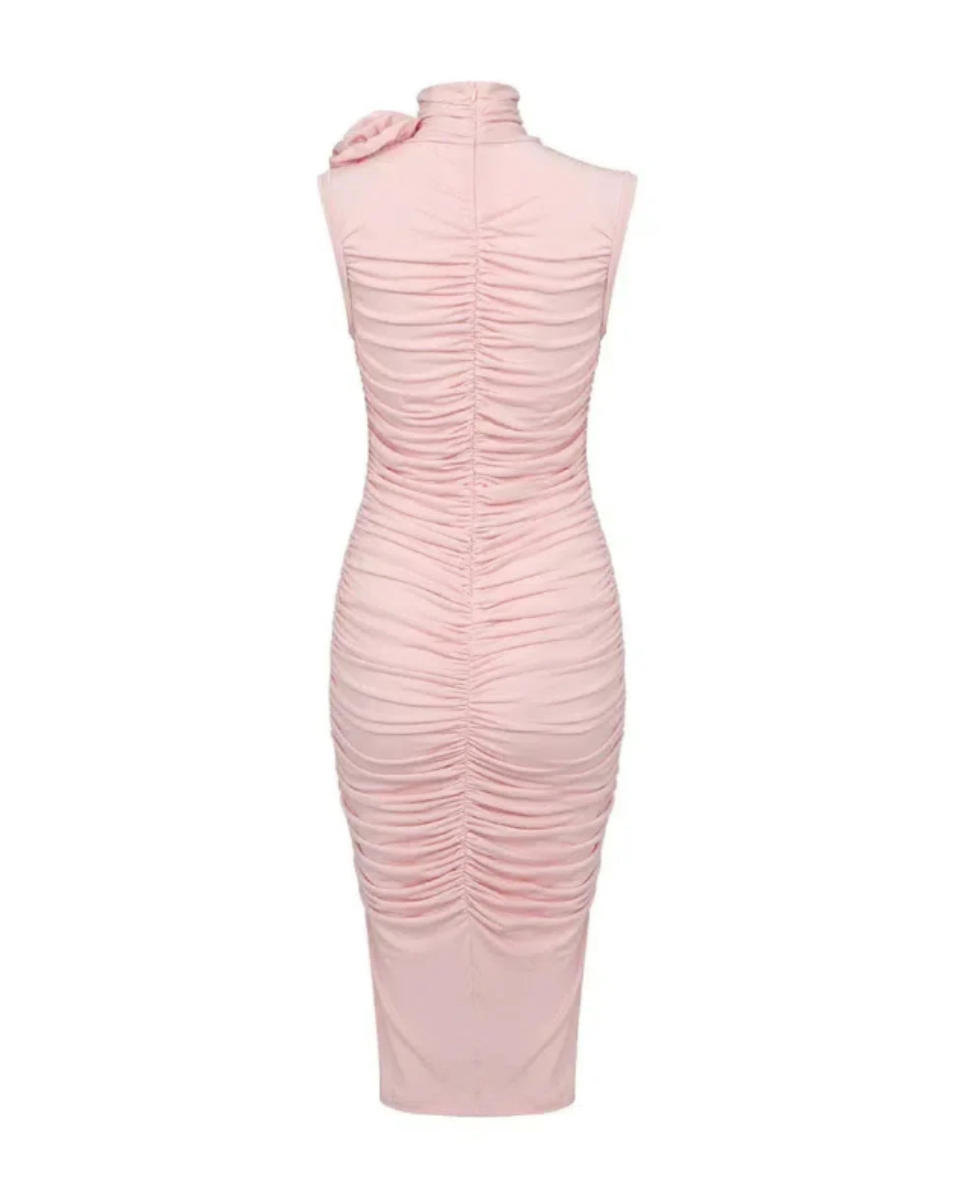 Noémie – Floral trim – Midi dress-15139771416960-Santi Vento Atelier