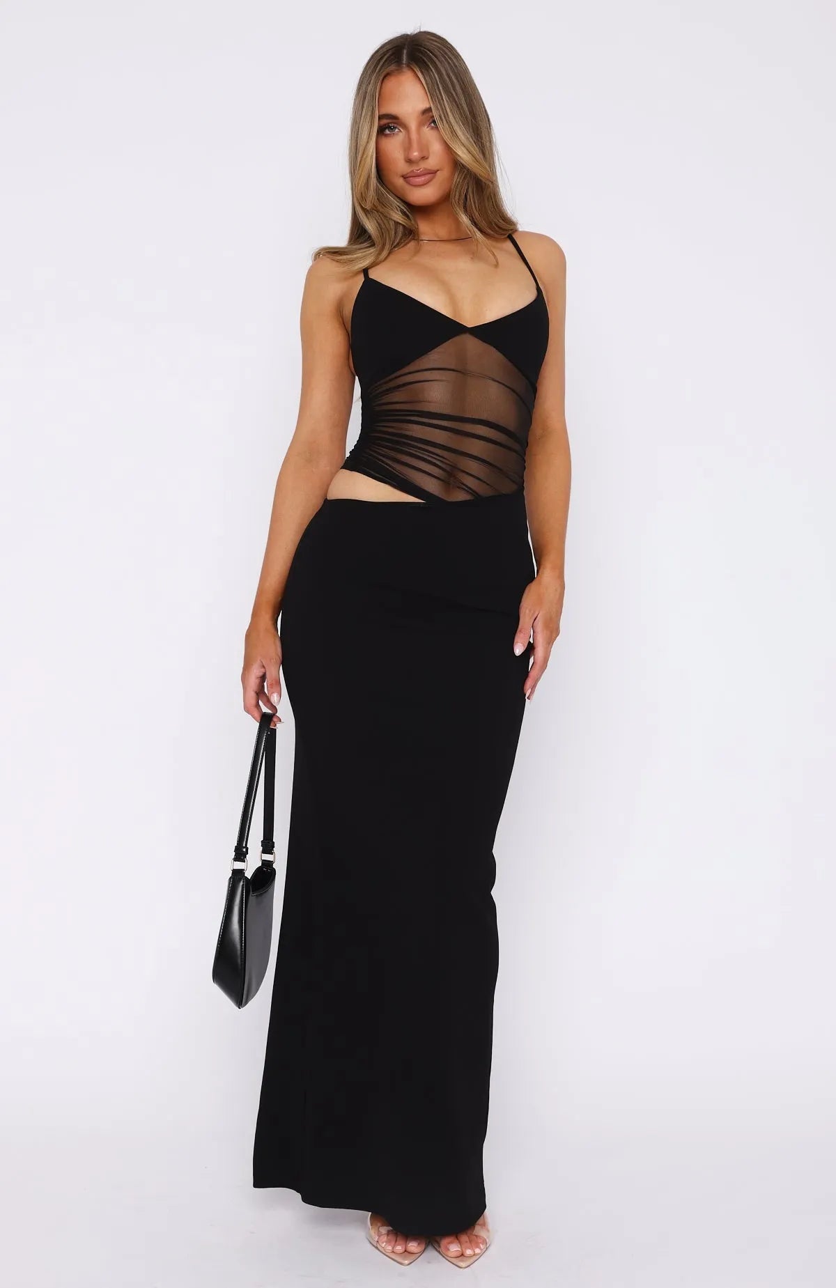 Noira – Sheer panel – Evening maxi dress-15142092112256-Santi Vento Atelier