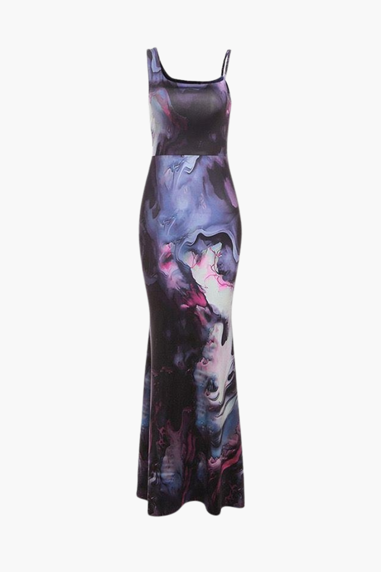 Noirelle – Marble swirl – Satin slip gown-15148418630016-Santi Vento Atelier