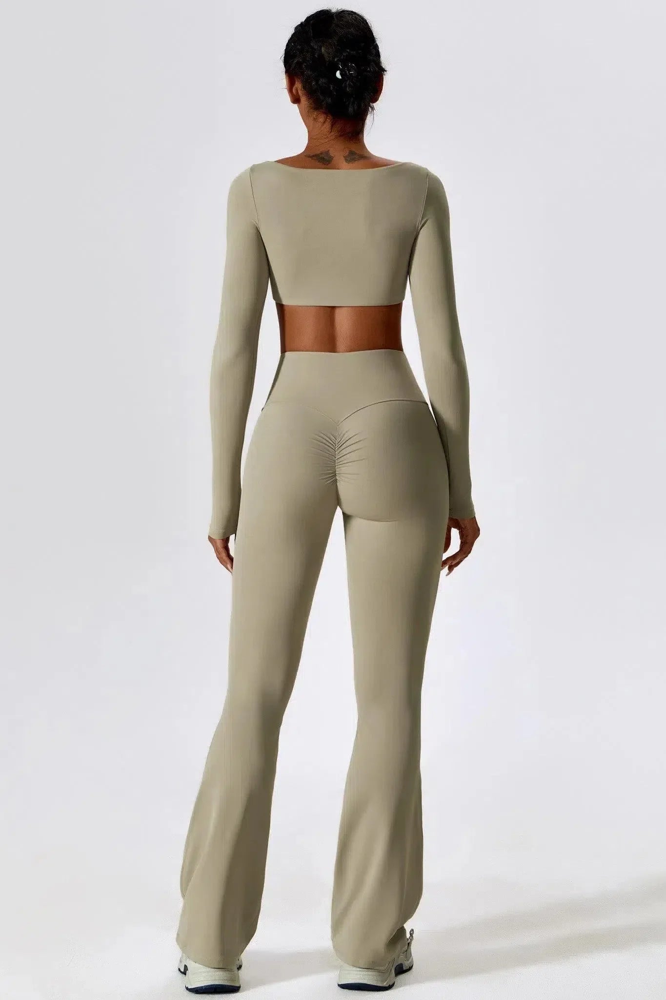 Oceane – Square neckline – Crop top & leggings set-15138002862464-Santi Vento Atelier