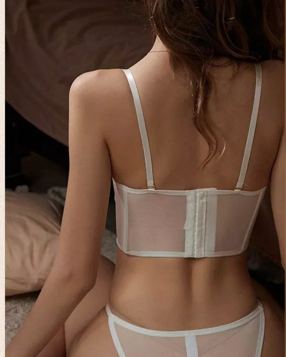 Olivine – Floral corset – Lingerie set-15138004926848-Santi Vento Atelier