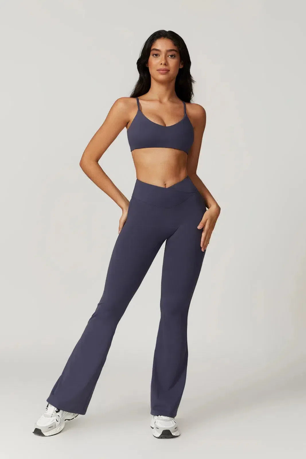 Palmira – U-neckline – Sports bra & flared leggings set-15138002829696-Santi Vento Atelier