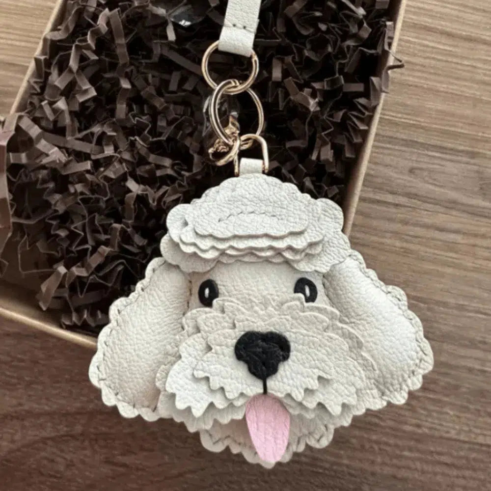 Poodle – Chic poodle design – Bag charm-15137985167744-Santi Vento Atelier