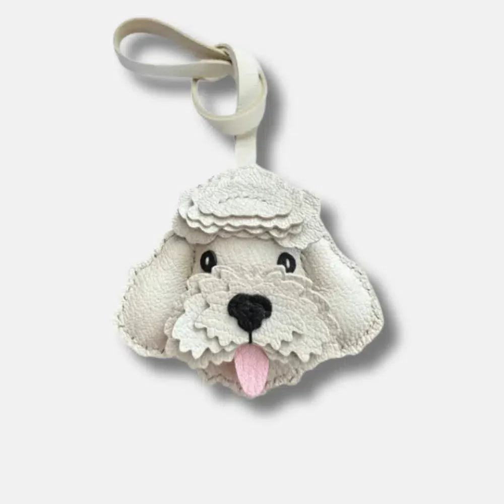 Poodle – Chic poodle design – Bag charm-15137985167744-Santi Vento Atelier