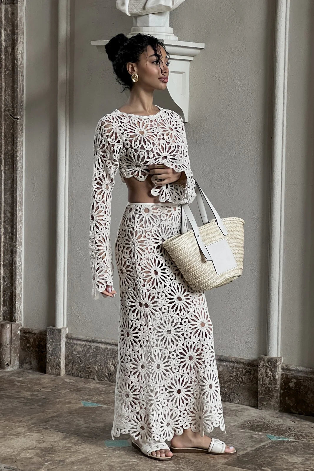 Ravelline – Crochet floral – Co-ord set-15167891079552-Santi Vento Atelier