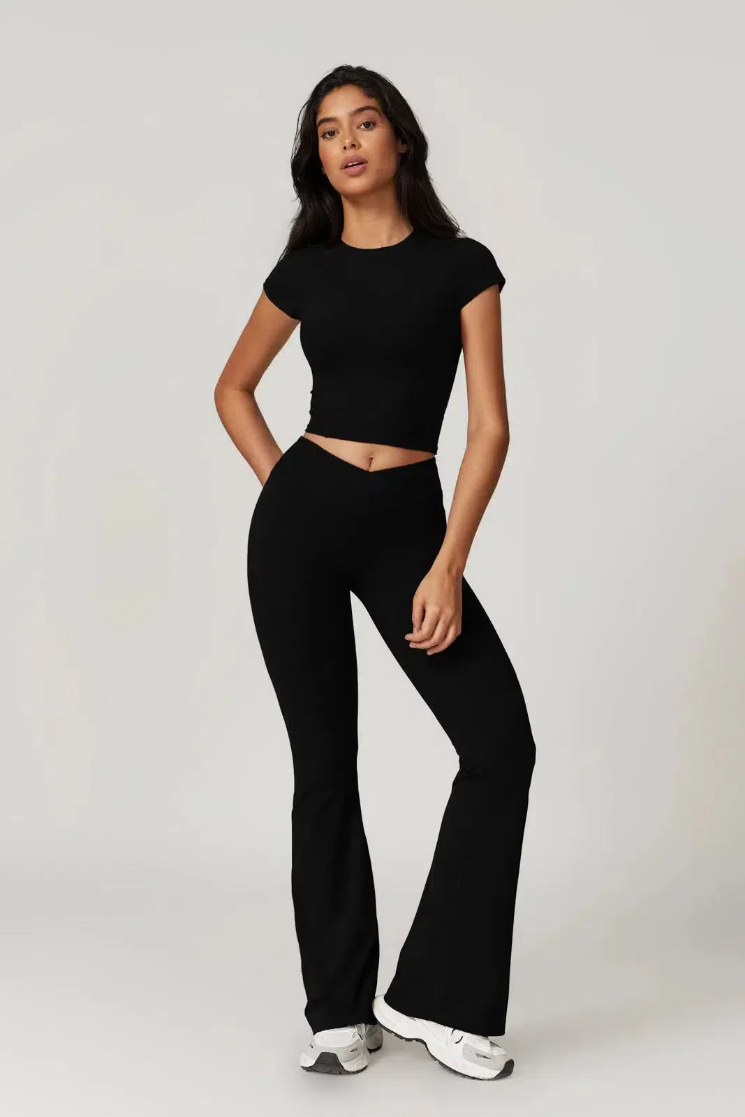 Regina – Cropped top – Top & leggings set-15138002796928-Santi Vento Atelier