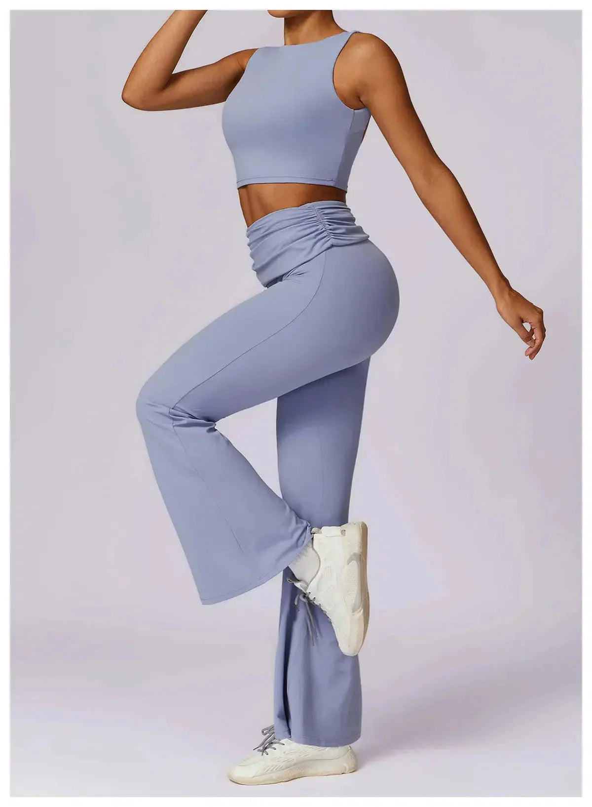 Renata – Padded tank top – Flared gym set-15138003190144-Santi Vento Atelier