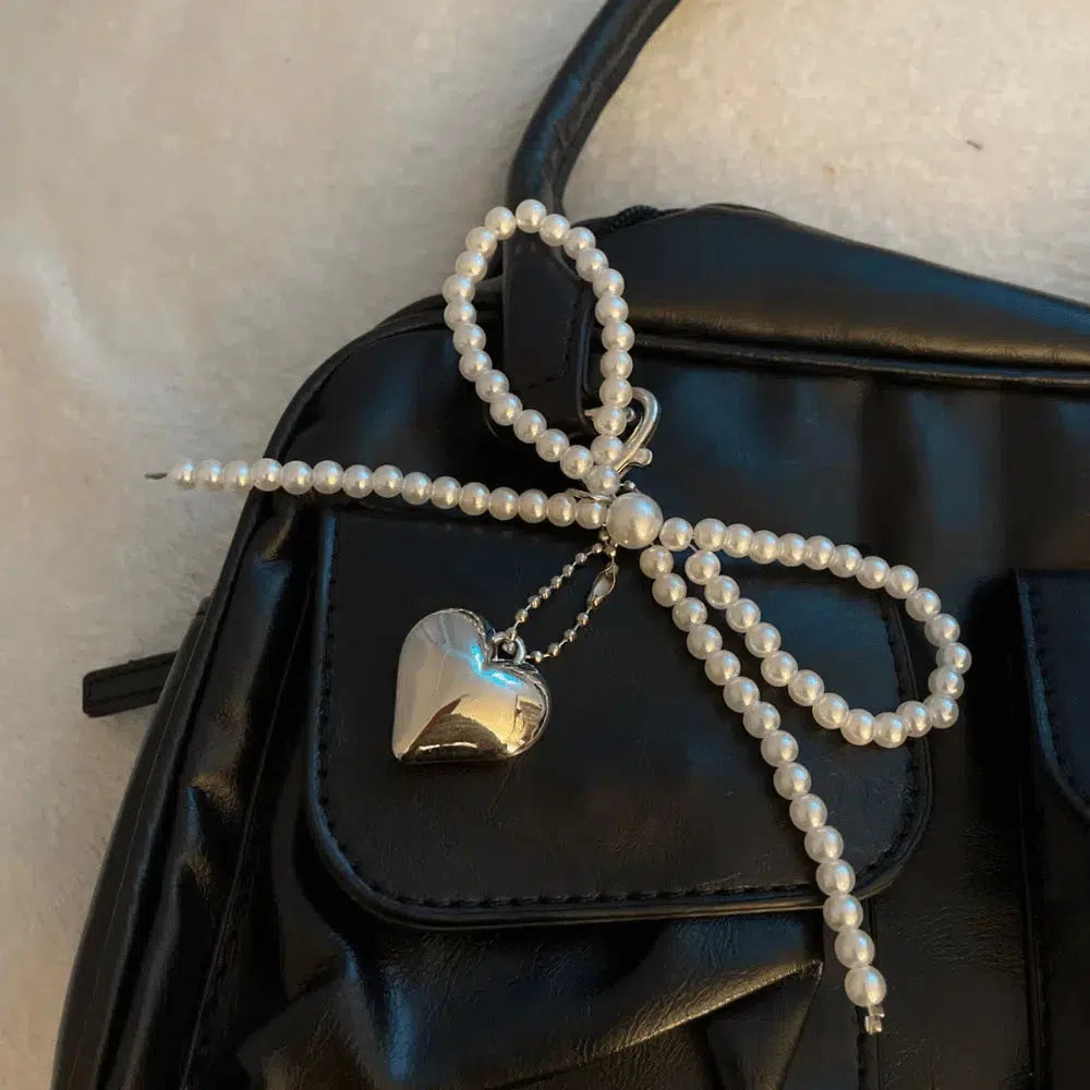 Ribbon – Elegant ribbon design – Bag charm-15137985429888-Santi Vento Atelier