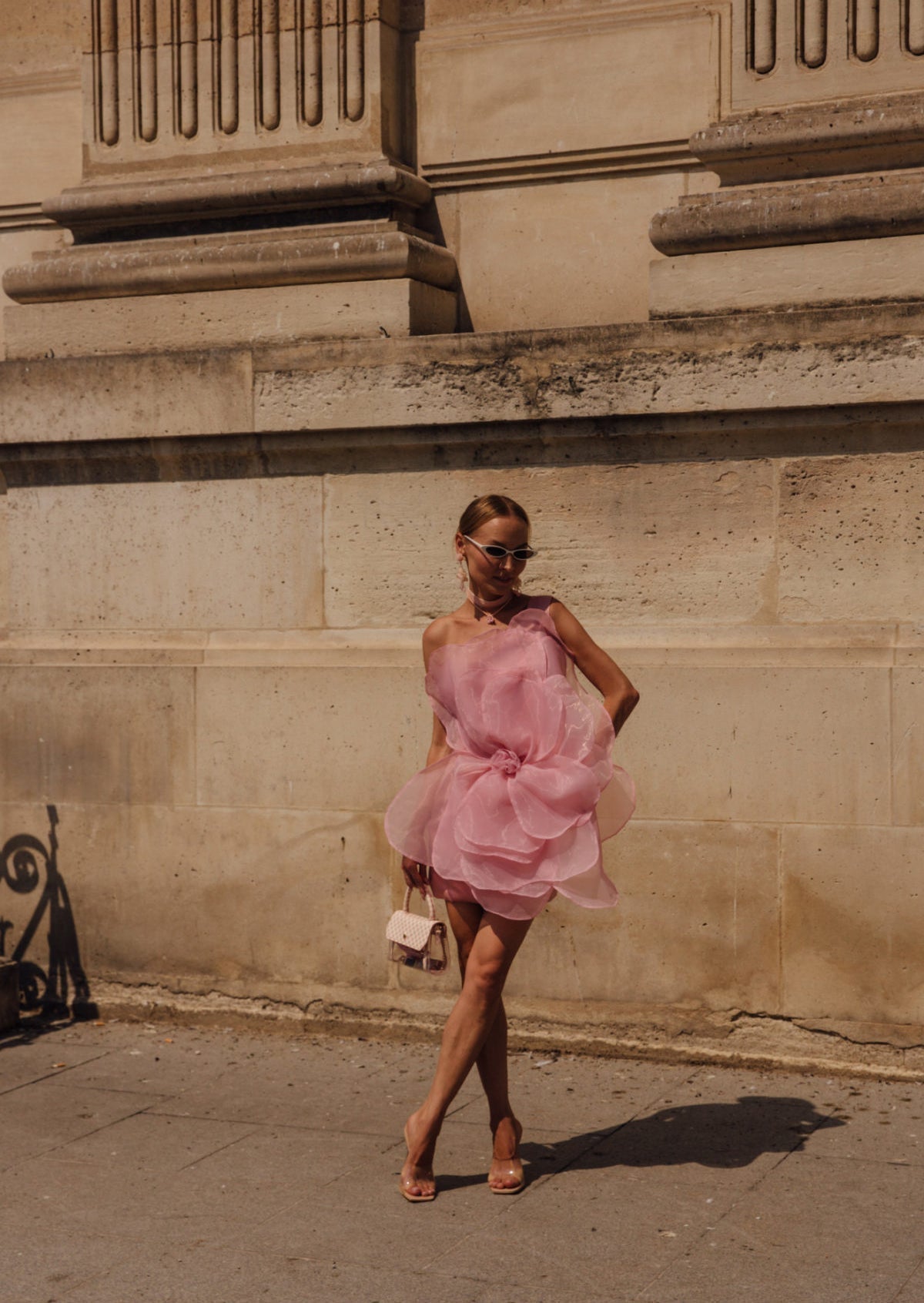 Rosabellaire – Organza bloom – Strapless mini dress-15151056322944-Santi Vento Atelier