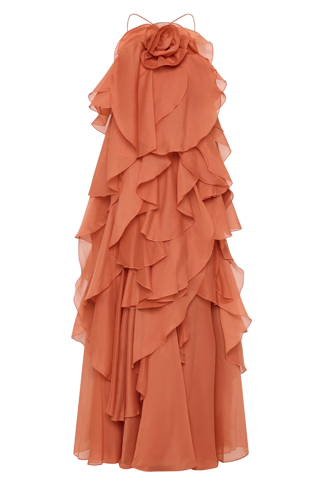 Rosanisse – Cascading ruffle – Strapless maxi gown-15164534817152-Santi Vento Atelier