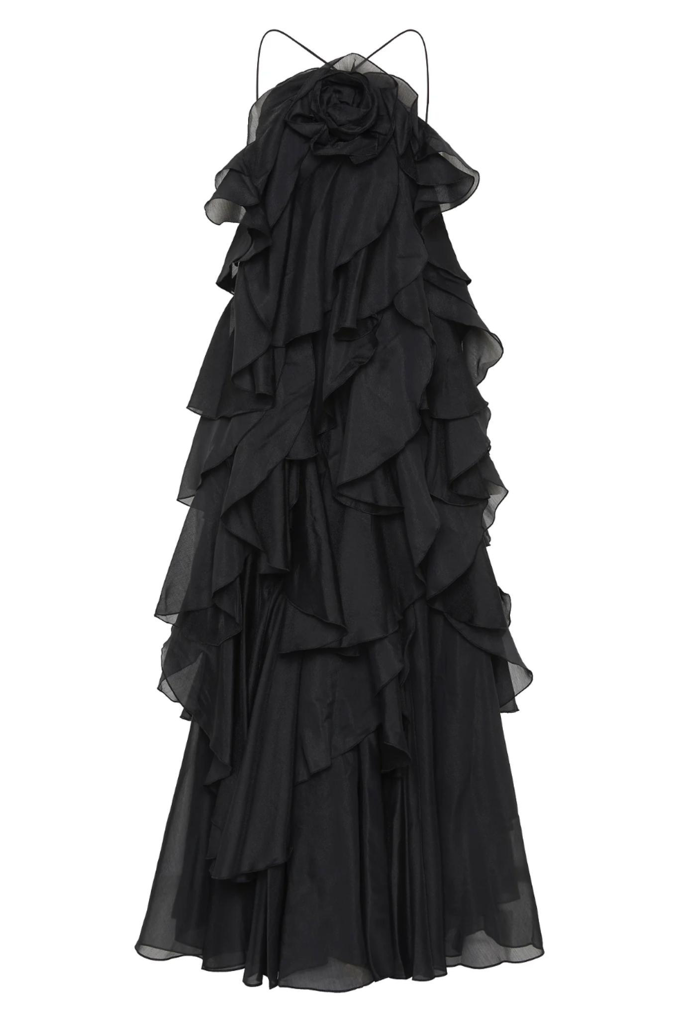 Rosanisse – Cascading ruffle – Strapless maxi gown-15164534817152-Santi Vento Atelier