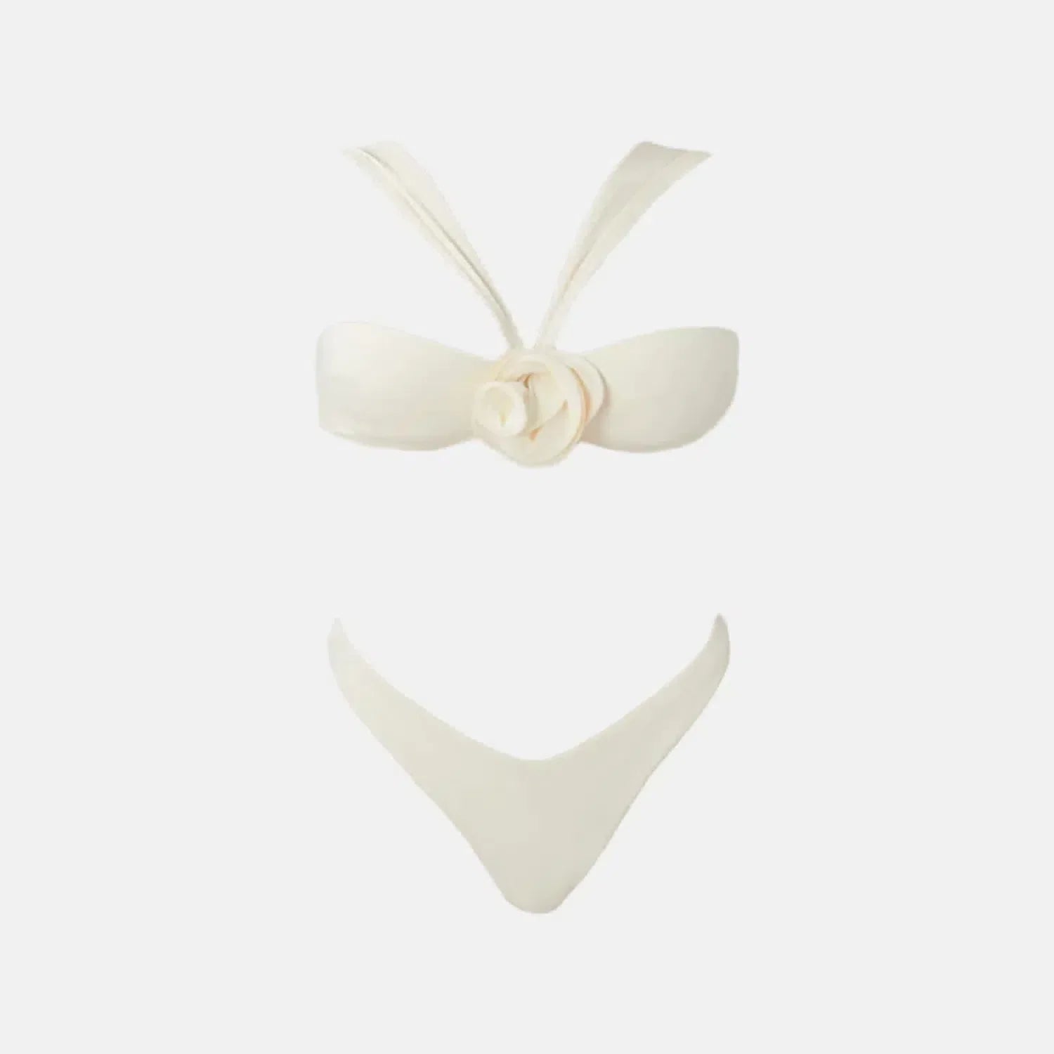 Satie Élégance Set – White – Floral gathered skirt-15138008367488-Santi Vento Atelier