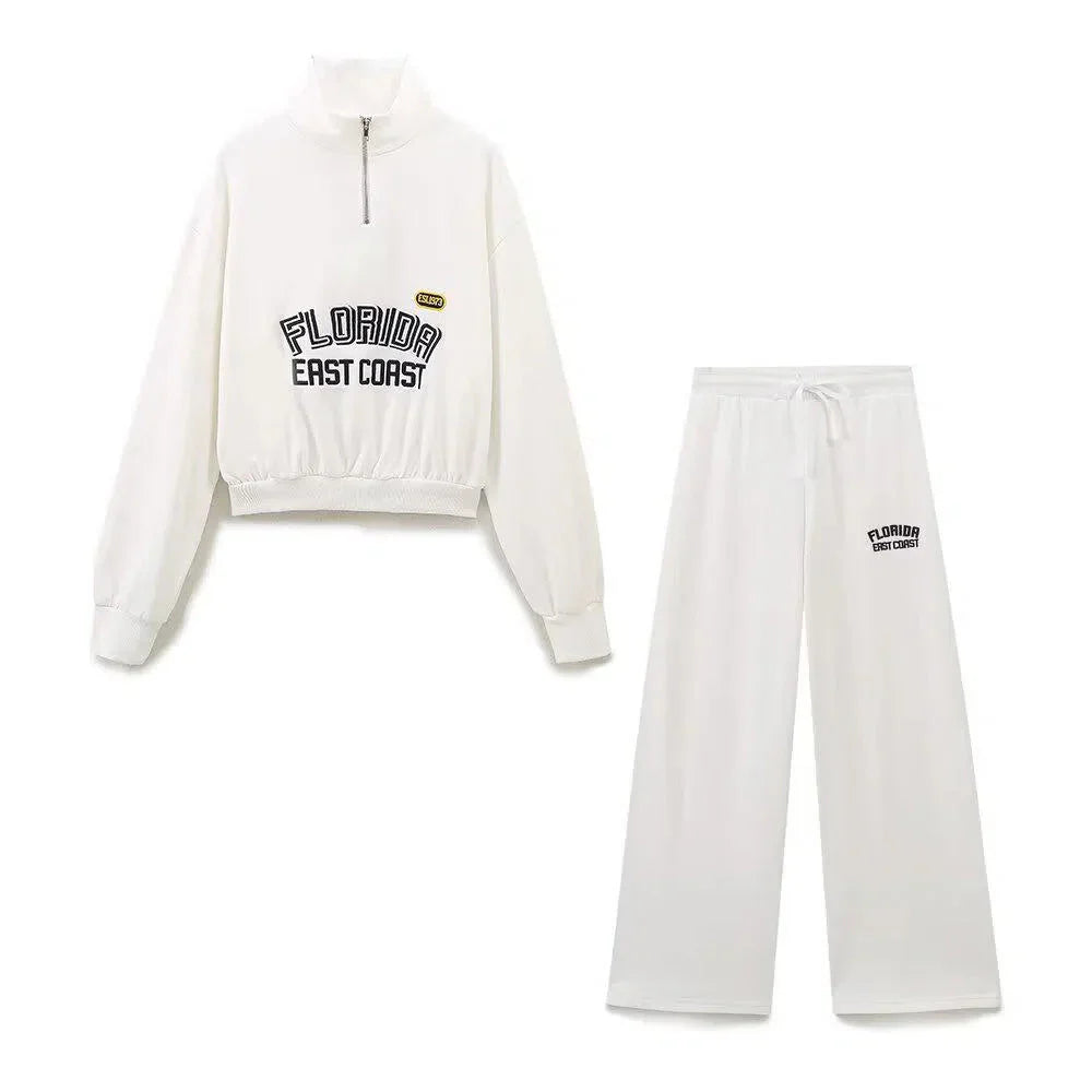 Savannah – Wide-leg pants – Coastal half-zip set-15141242208640-Santi Vento Atelier