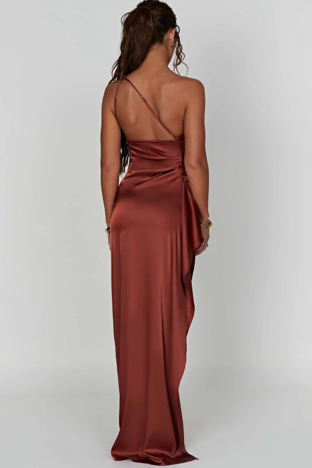 Scarlette – Satin drape – One shoulder evening gown-15150994489728-Santi Vento Atelier