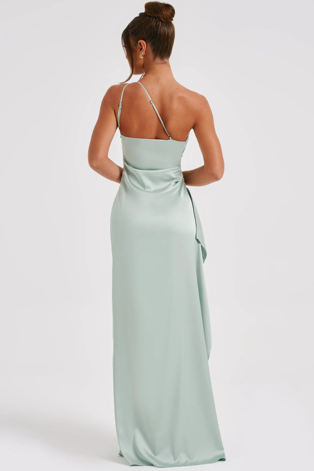 Scarlette – Satin drape – One shoulder evening gown-15150994489728-Santi Vento Atelier