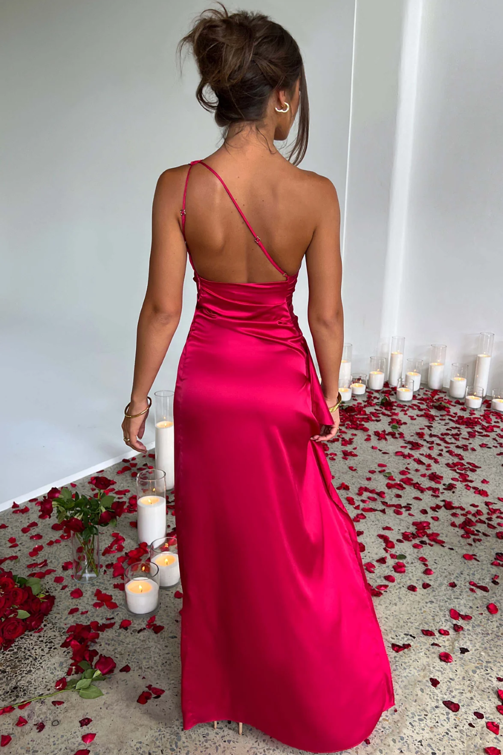 Scarlette – Satin drape – One shoulder evening gown-15150994489728-Santi Vento Atelier