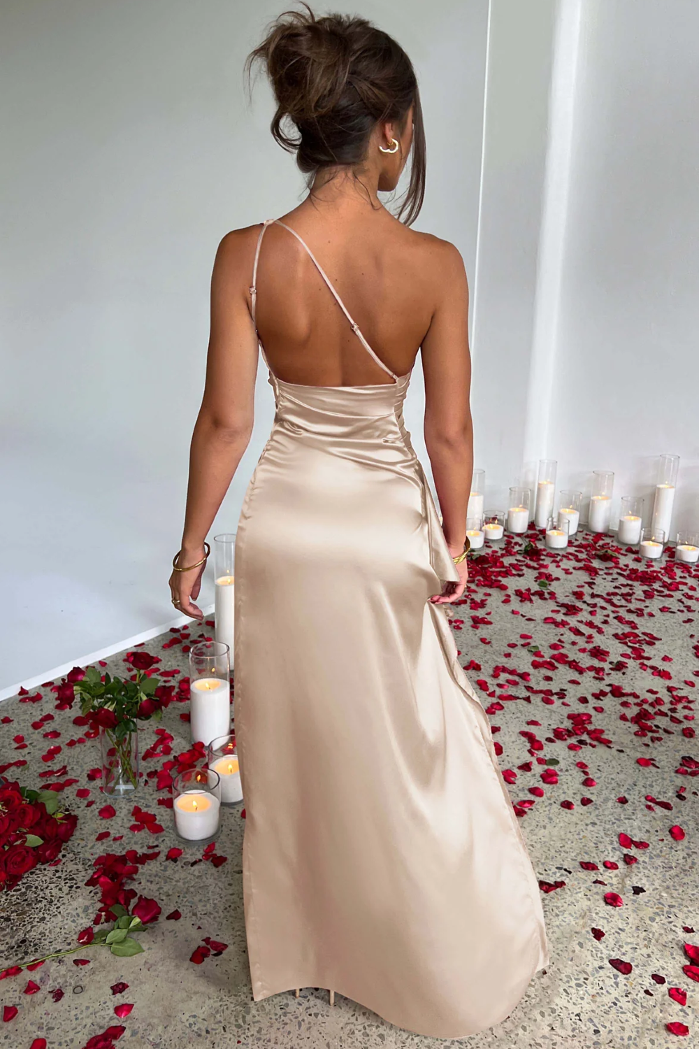 Scarlette – Satin drape – One shoulder evening gown-15150994489728-Santi Vento Atelier