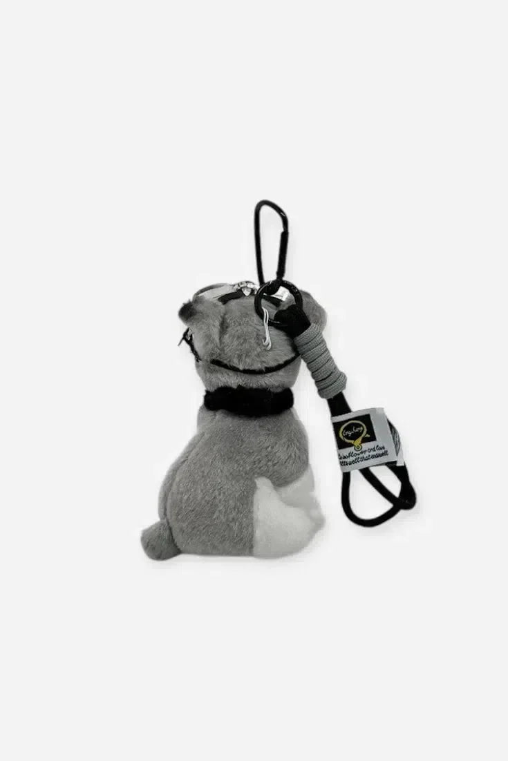 Schnauzer Aviator – Playful design – Bag charm-15137985790336-Santi Vento Atelier