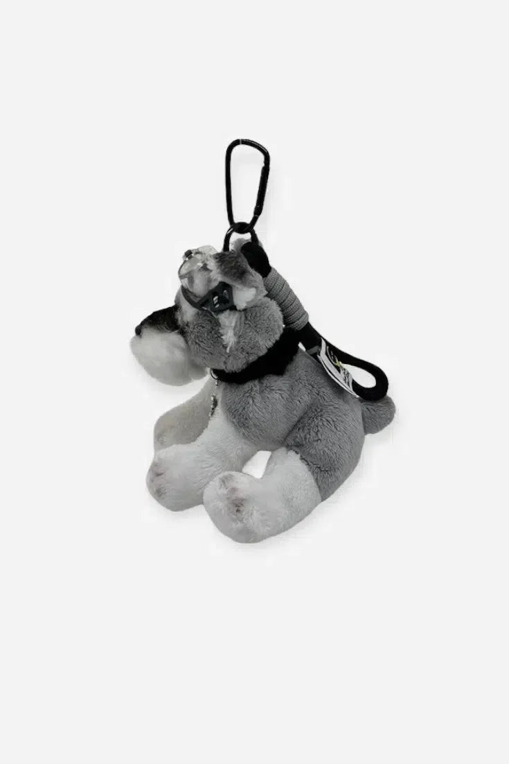 Schnauzer Aviator – Playful design – Bag charm-15137985790336-Santi Vento Atelier