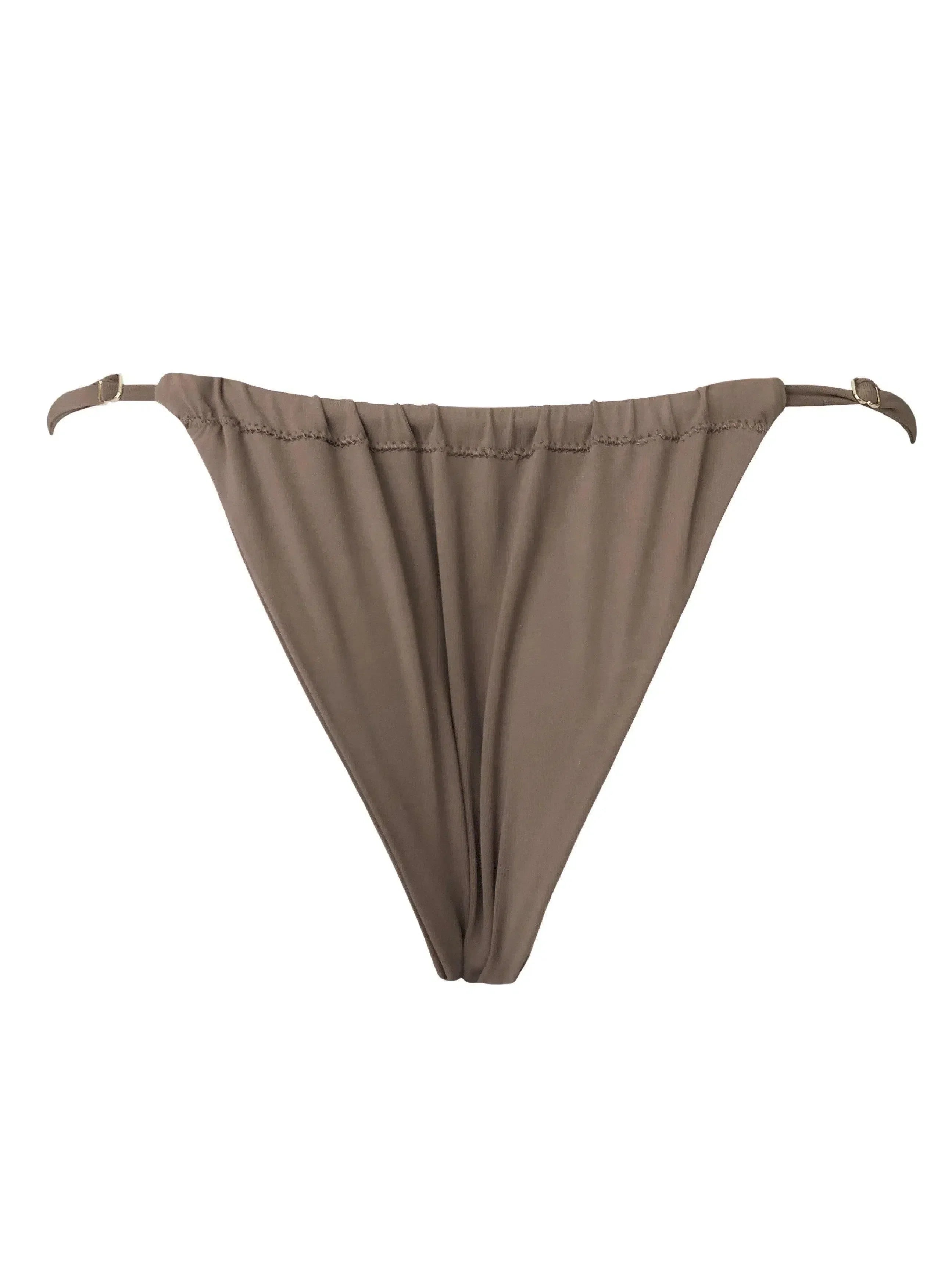 Seanna – Scrunchable coverage – Toast bikini bottom-15138010464640-Santi Vento Atelier