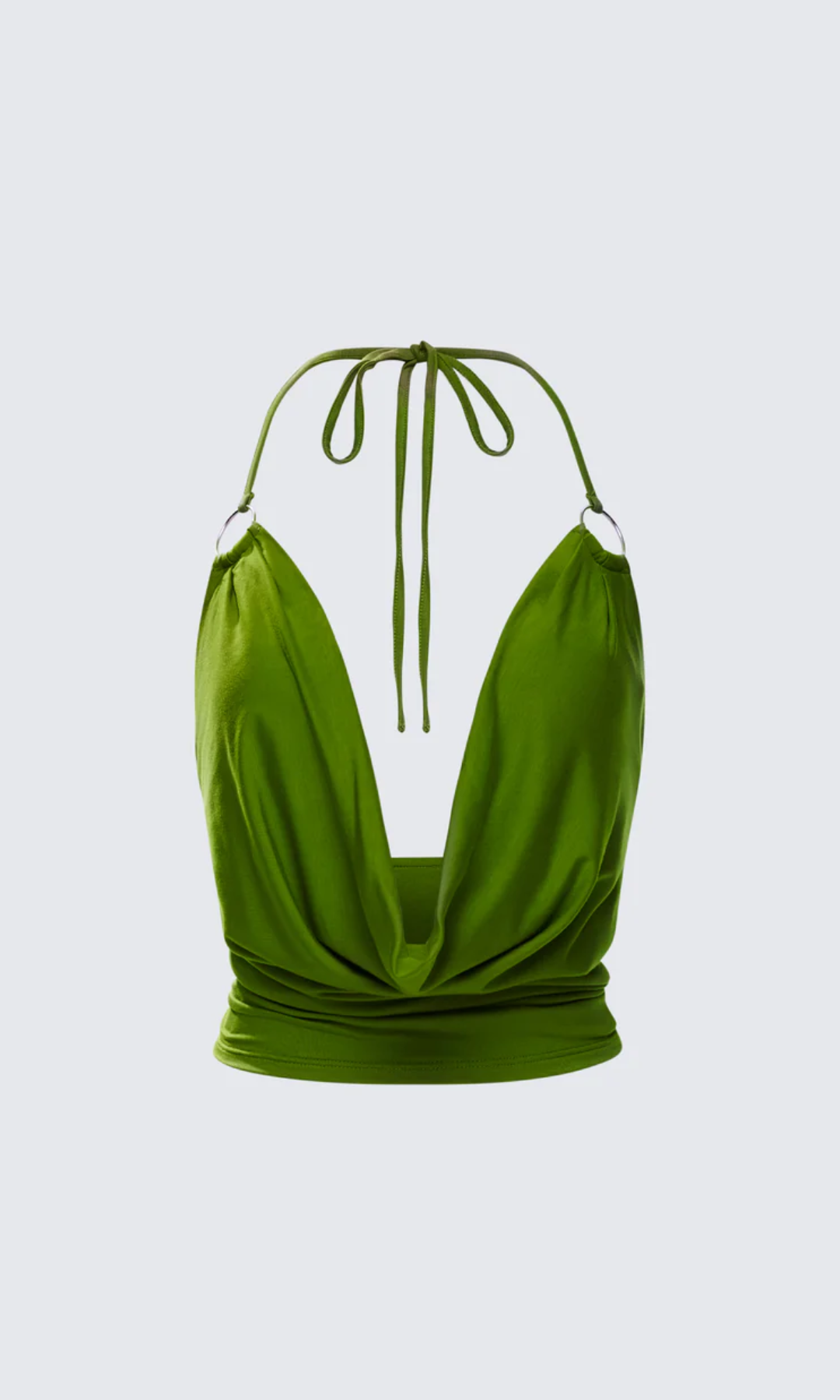 Seravella – Drape front – Halter crop top-15143232405888-Santi Vento Atelier