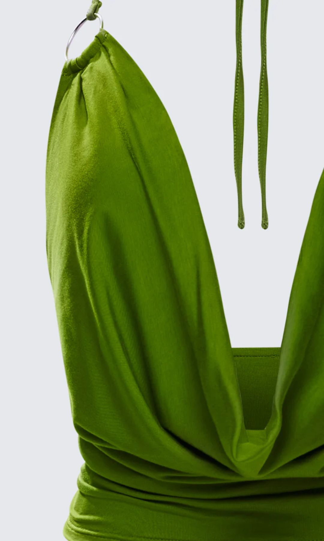 Seravella – Drape front – Halter crop top-15143232405888-Santi Vento Atelier