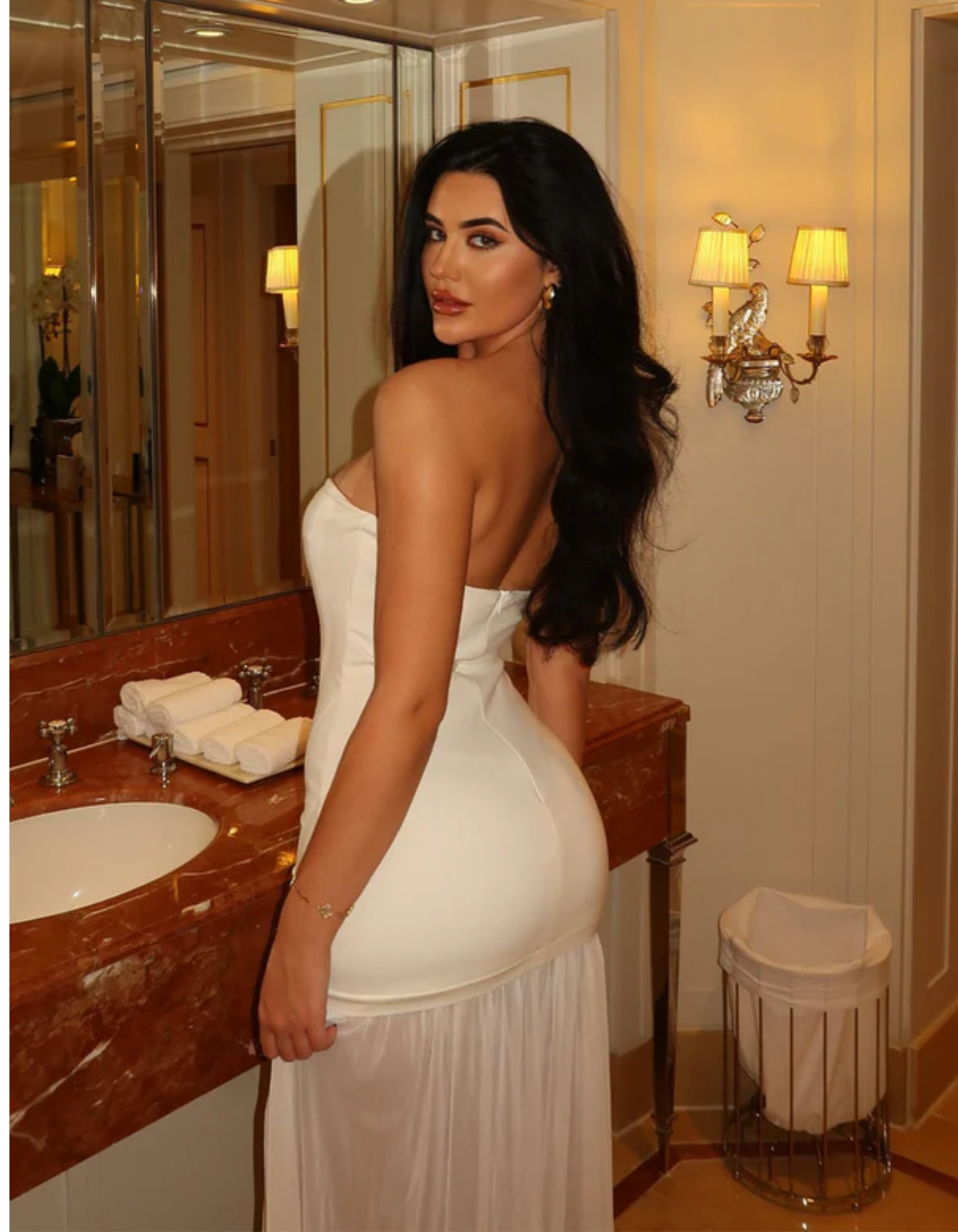 Serelinne – Sculpted silhouette – Strapless maxi dress-15158621274496-Santi Vento Atelier