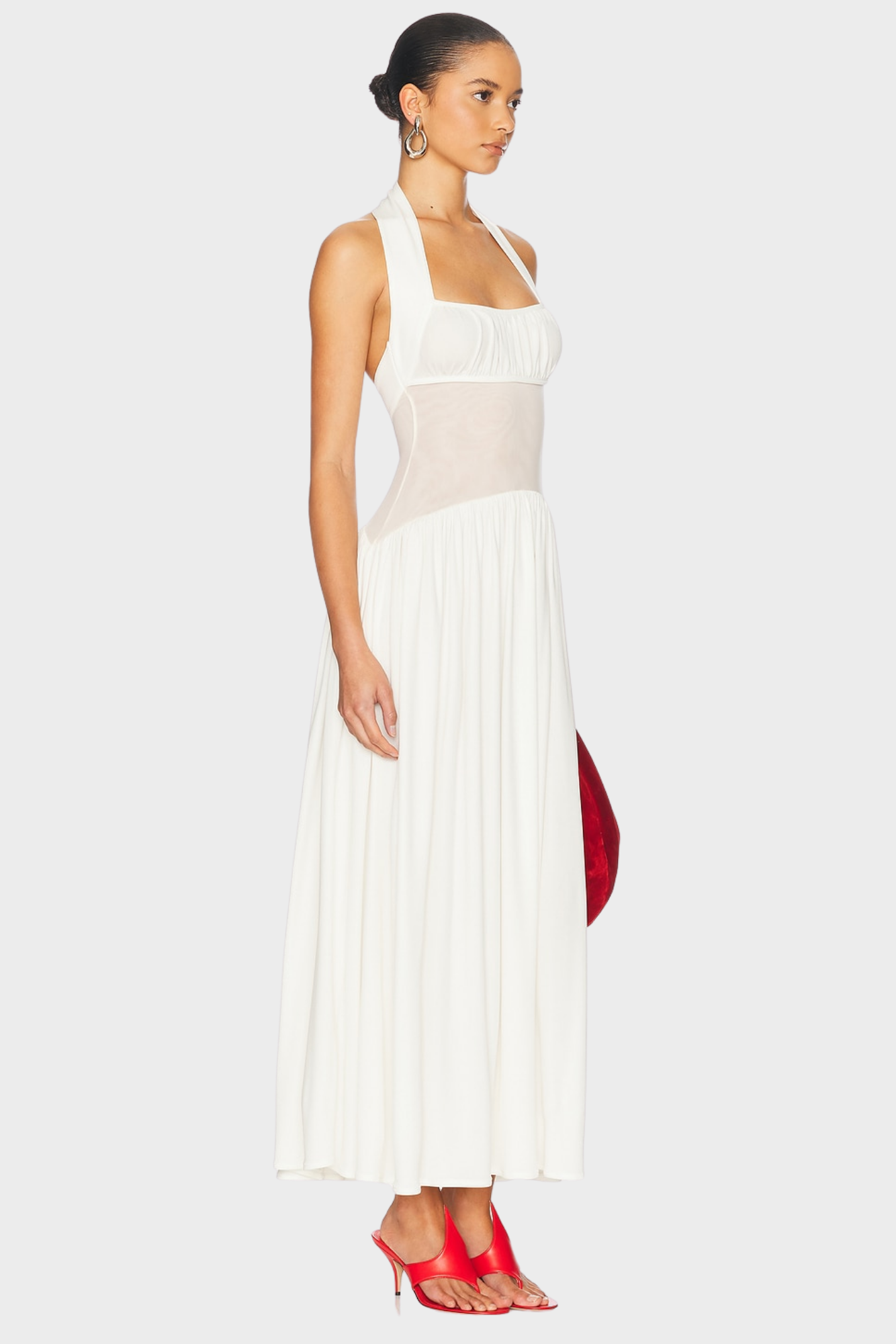 Serelisse – Sheer waist detail – Halterneck dress-15156712931712-Santi Vento Atelier