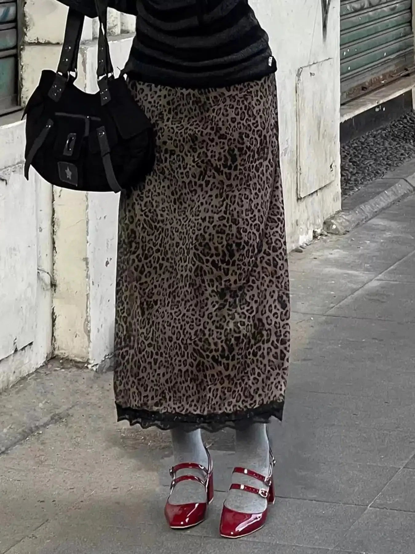 Sicilia – Bold leopard print – Lace skirt-15140933828992-Santi Vento Atelier