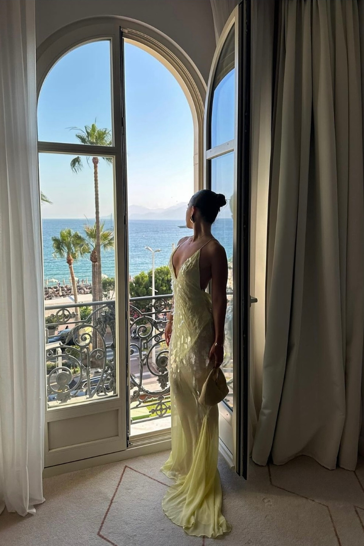 Solea – Sequin feathered texture – Maxi dress-15139766862208-Santi Vento Atelier