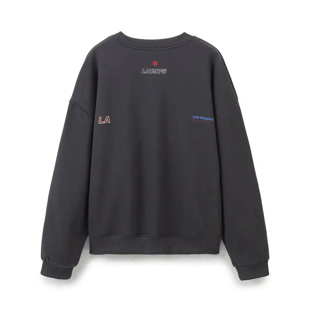 Soleil – Crew neck sweatshirt & jogger-style pants – Los Angeles lounge set-15141242339712-Santi Vento Atelier