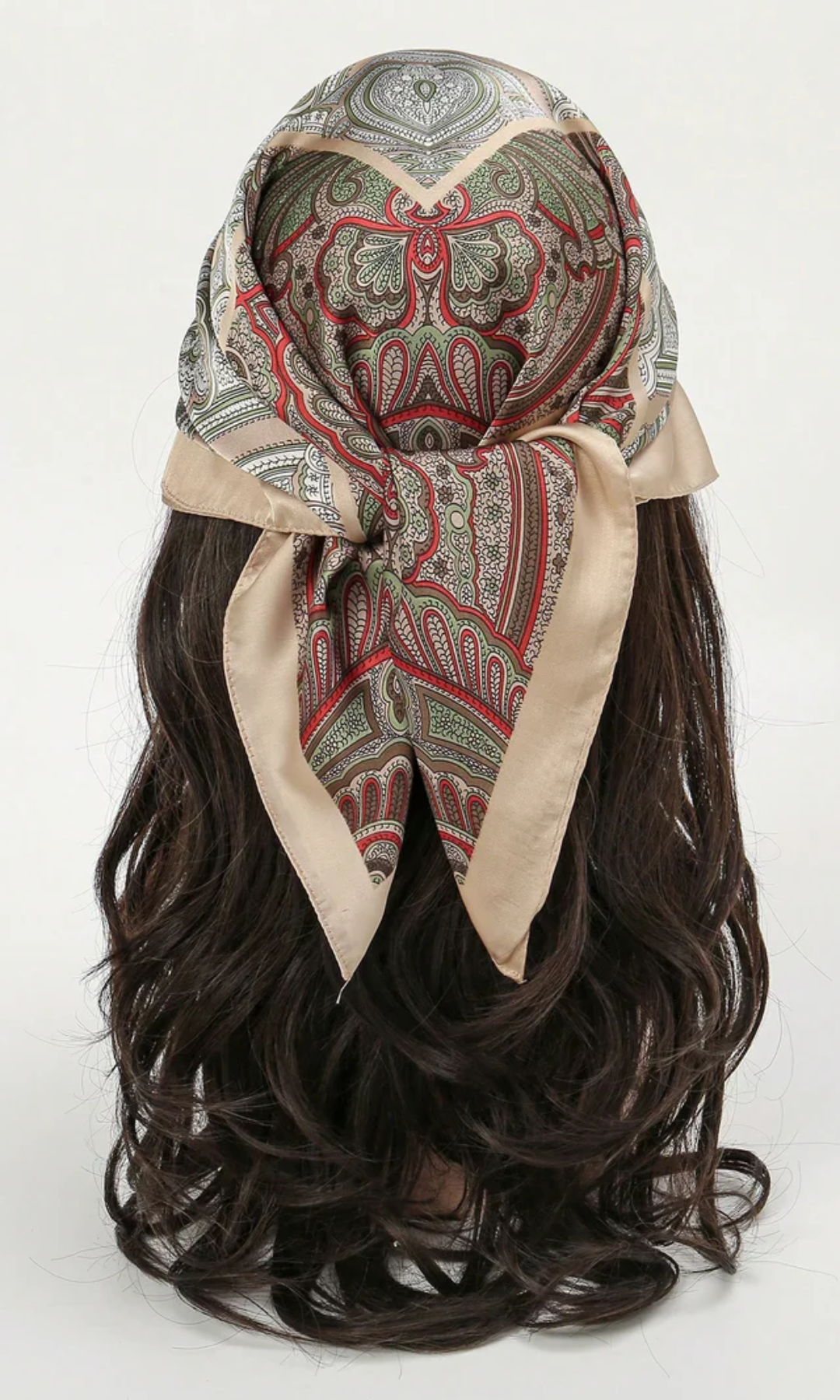 Solenne – Baroque paisley – Head Scarf-15143488717184-Santi Vento Atelier
