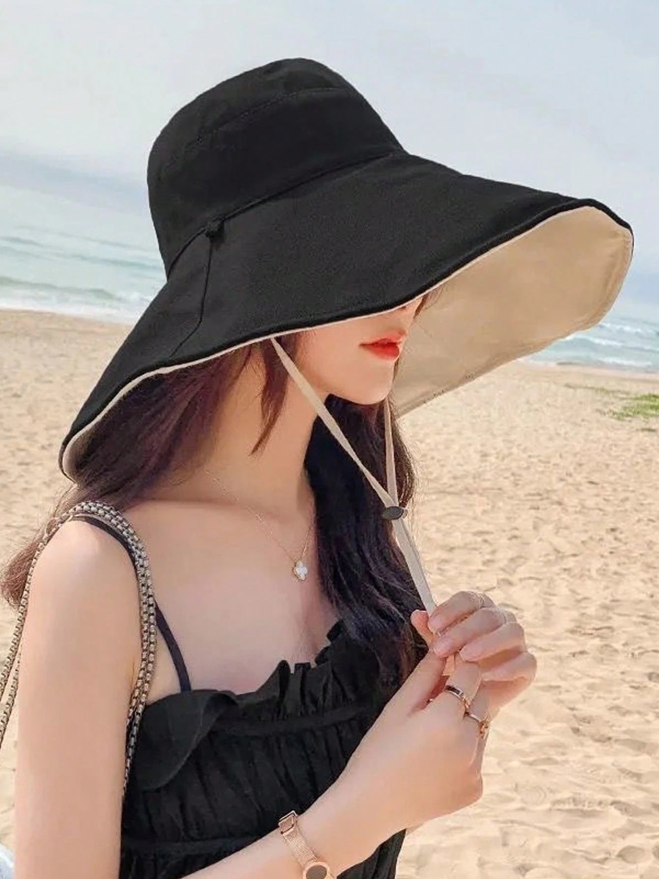 Solmira – Wide brim – Reversible sun hat-15145777529216-Santi Vento Atelier