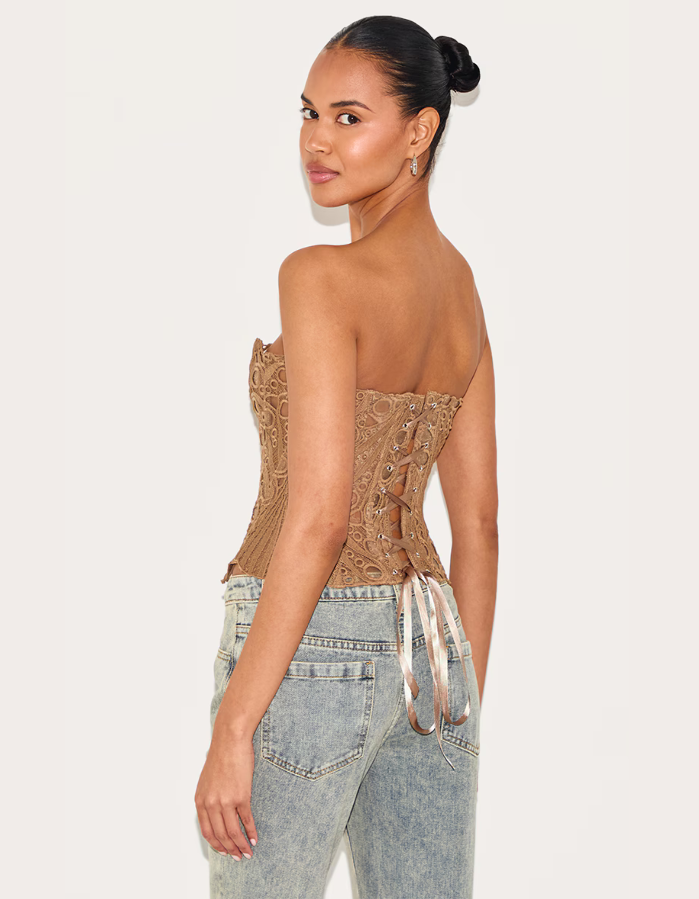 Sorellina – Embroidered cut-out lace – Corset top-15139892494720-Santi Vento Atelier