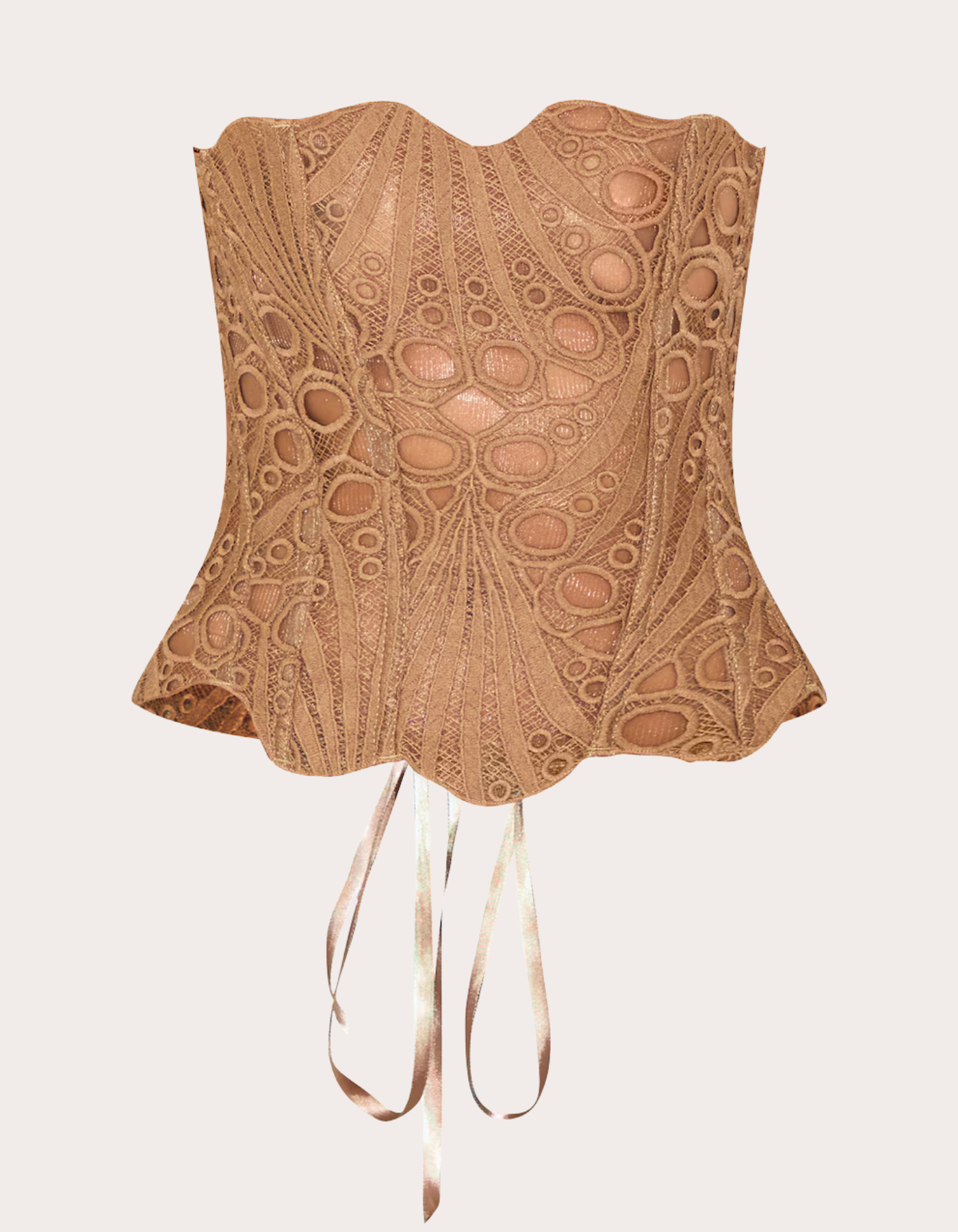 Sorellina – Embroidered cut-out lace – Corset top-15139892494720-Santi Vento Atelier