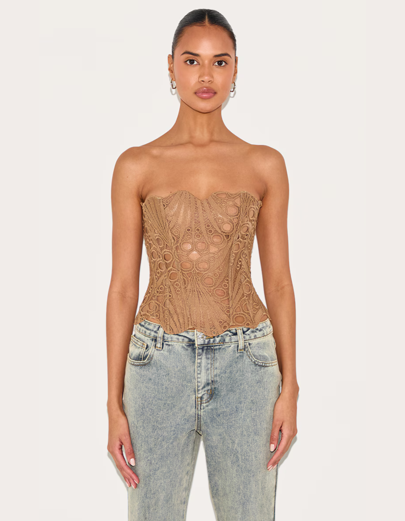 Sorellina – Embroidered cut-out lace – Corset top-15139892494720-Santi Vento Atelier