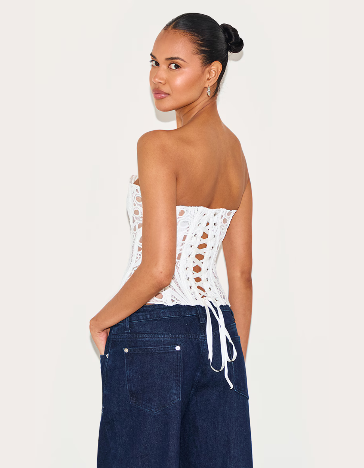 Sorellina – Embroidered cut-out lace – Corset top-15139892494720-Santi Vento Atelier