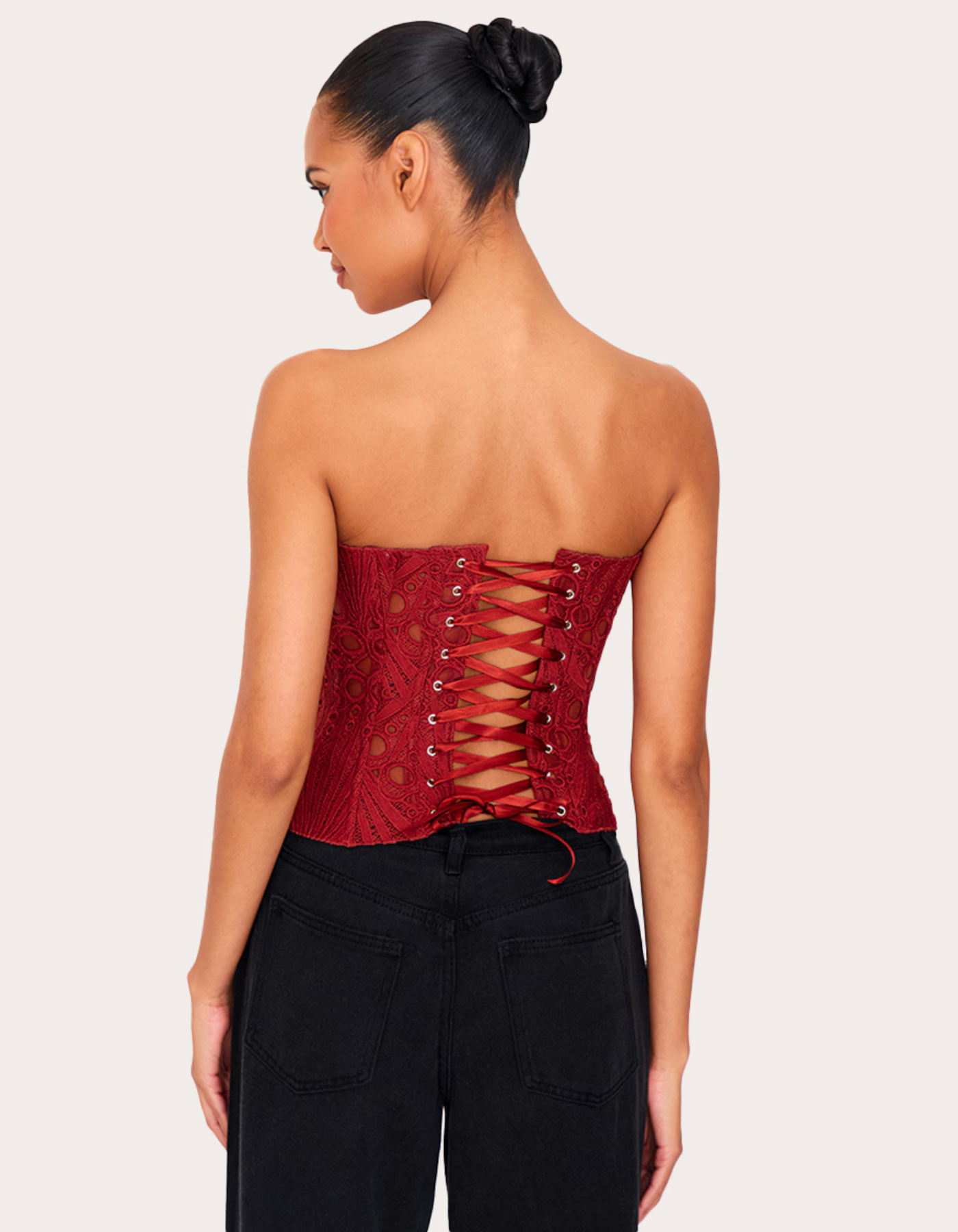 Sorellina – Embroidered cut-out lace – Corset top-15139892494720-Santi Vento Atelier