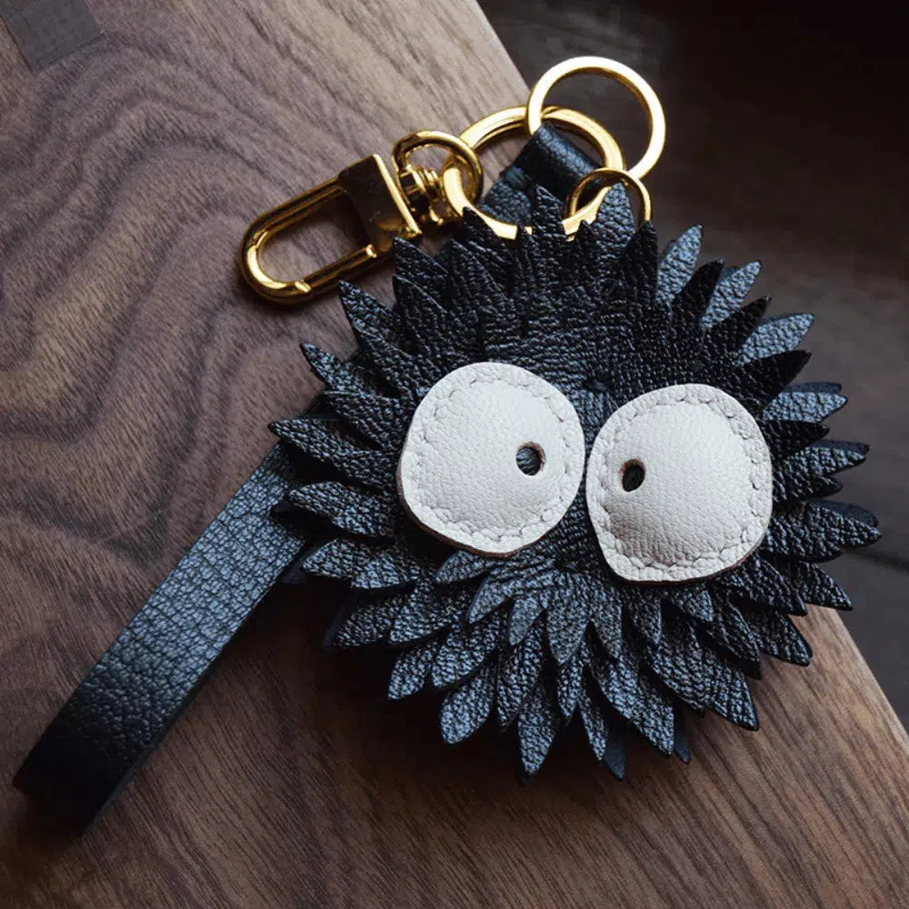 Susuwatari – Playful soot sprite design – Bag charm-15137985200512-Santi Vento Atelier