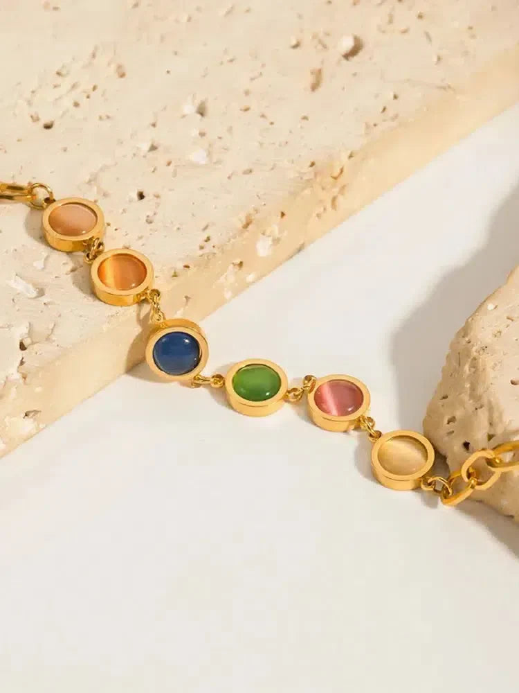 Tariel – Colorful stones – Stone-accent bracelet-15137990246784-Santi Vento Atelier