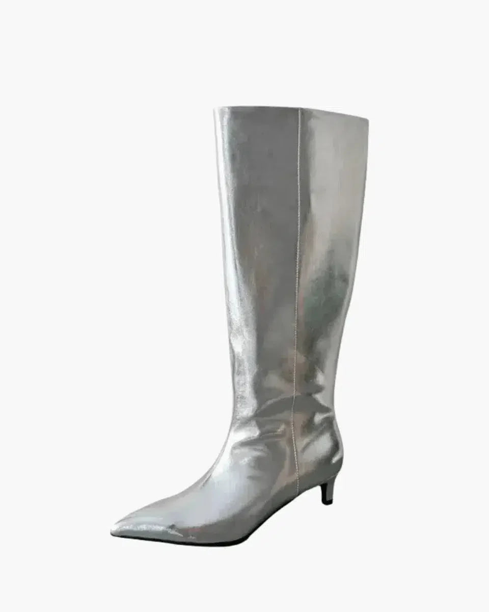 Tiziana – Kitten heel – Knee-high boots-15137991131520-Santi Vento Atelier