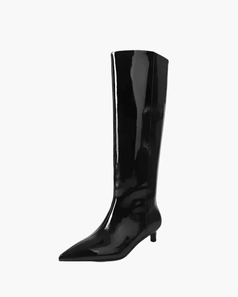 Tiziana – Kitten heel – Knee-high boots-15137991131520-Santi Vento Atelier
