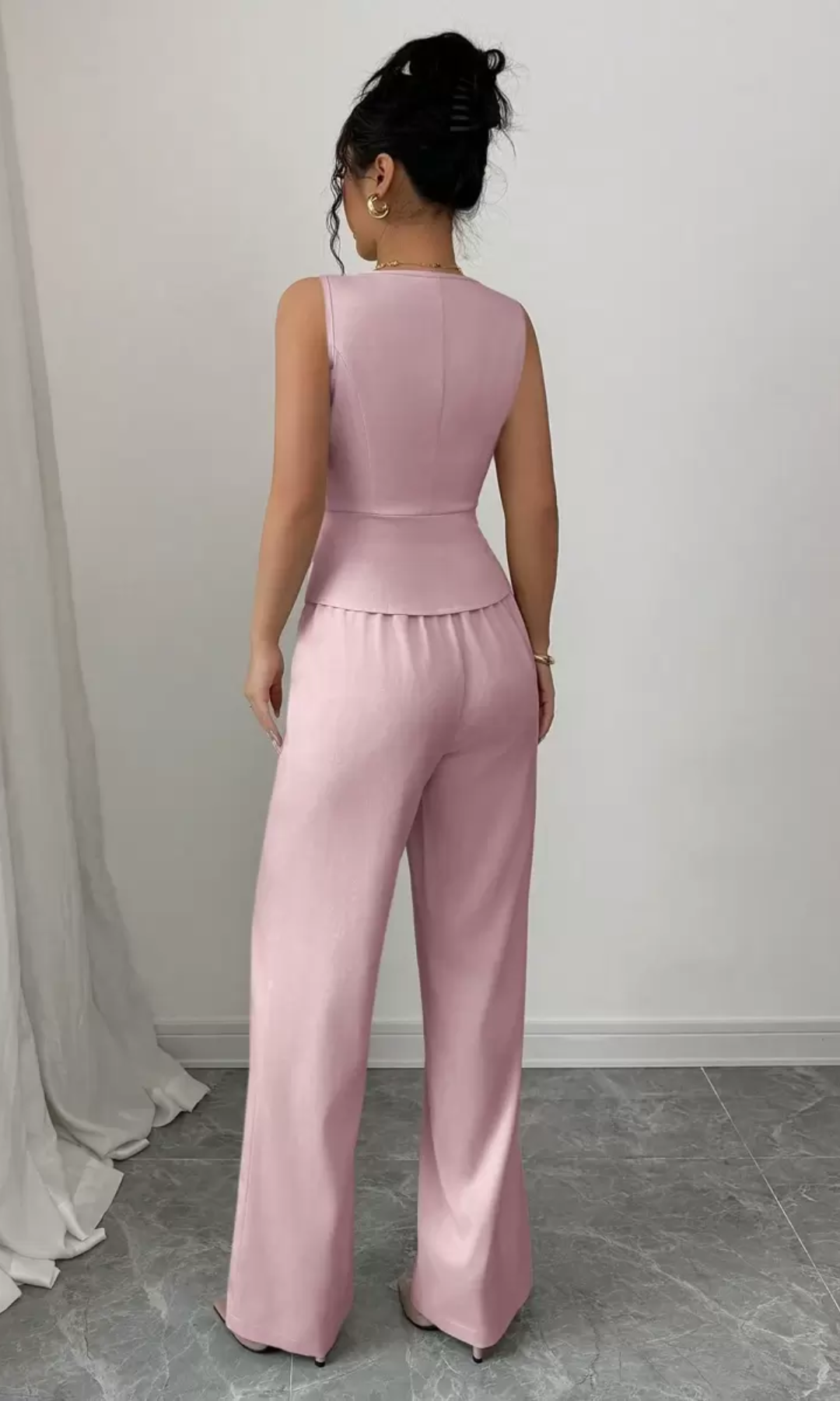 Valciane – Tailored elegance – Sleeveless suit set-15143123911040-Santi Vento Atelier