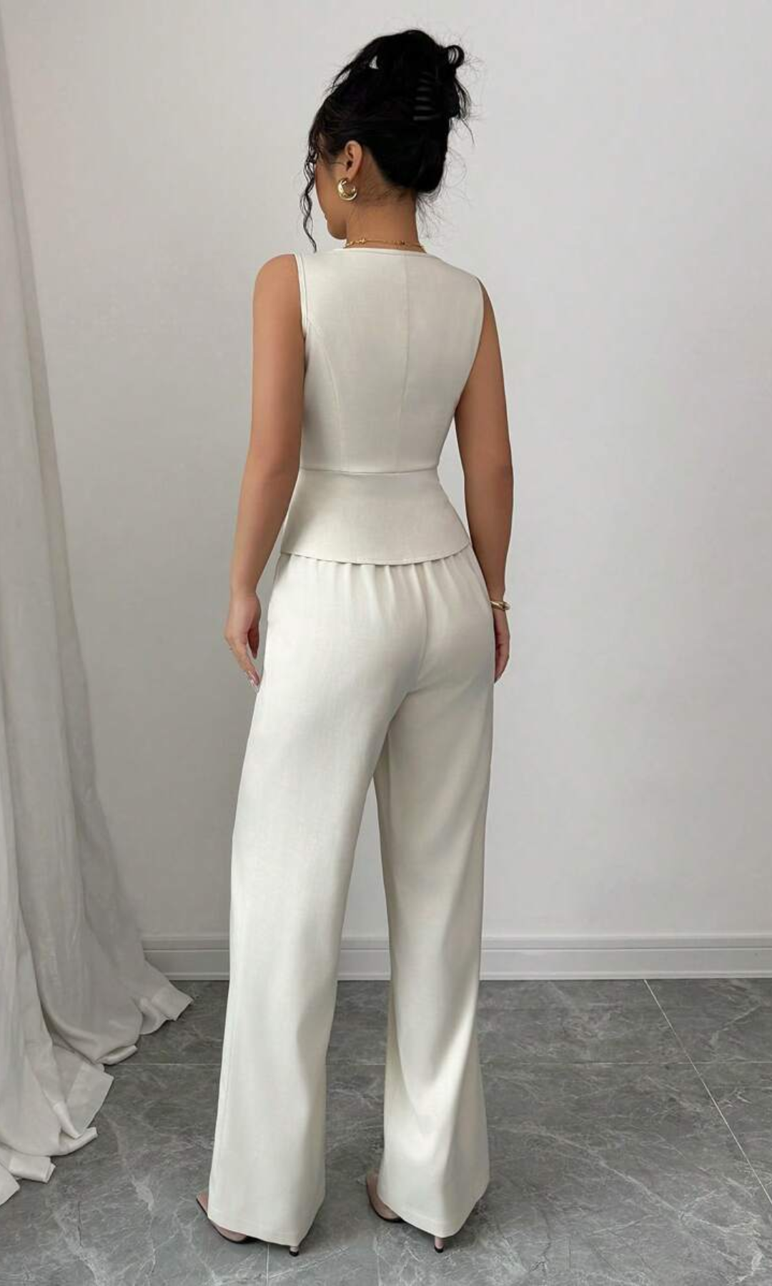 Valciane – Tailored elegance – Sleeveless suit set-15143123911040-Santi Vento Atelier