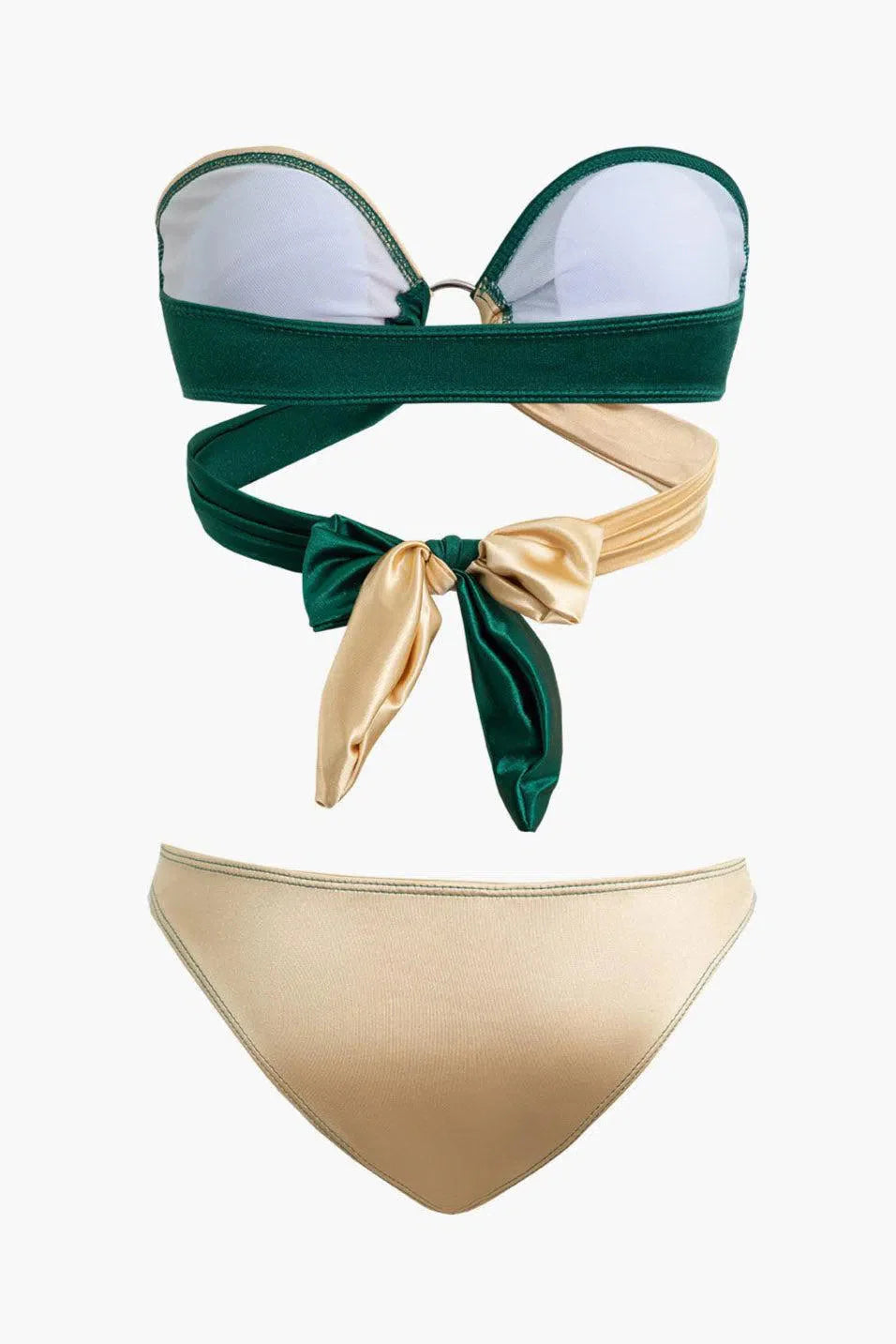 Vanna – Modern knot details – Contrast knot bikini set-15138009284992-Santi Vento Atelier