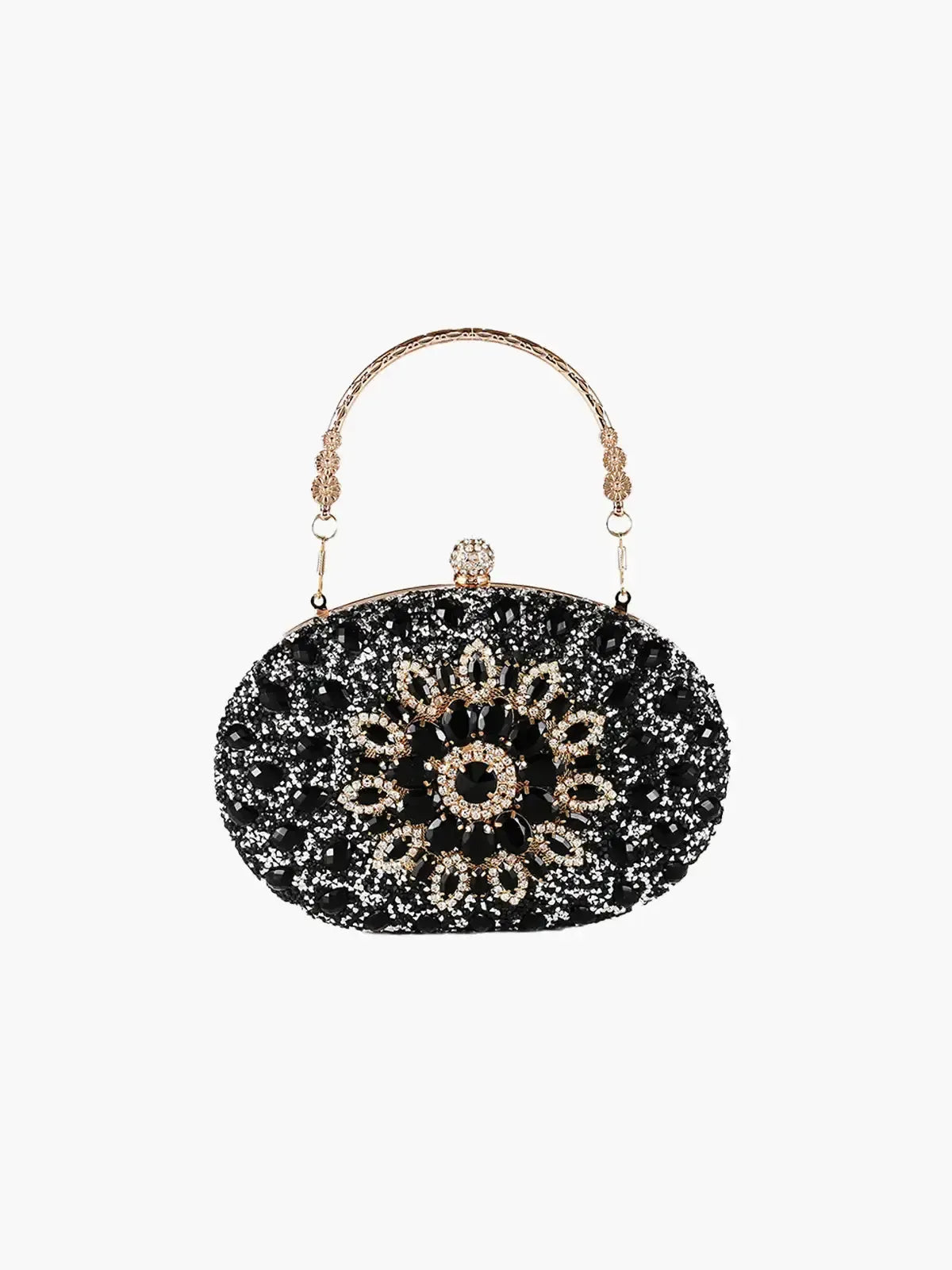 Vega – Floral motif – Gemstone evening clutch-15137974747520-Santi Vento Atelier
