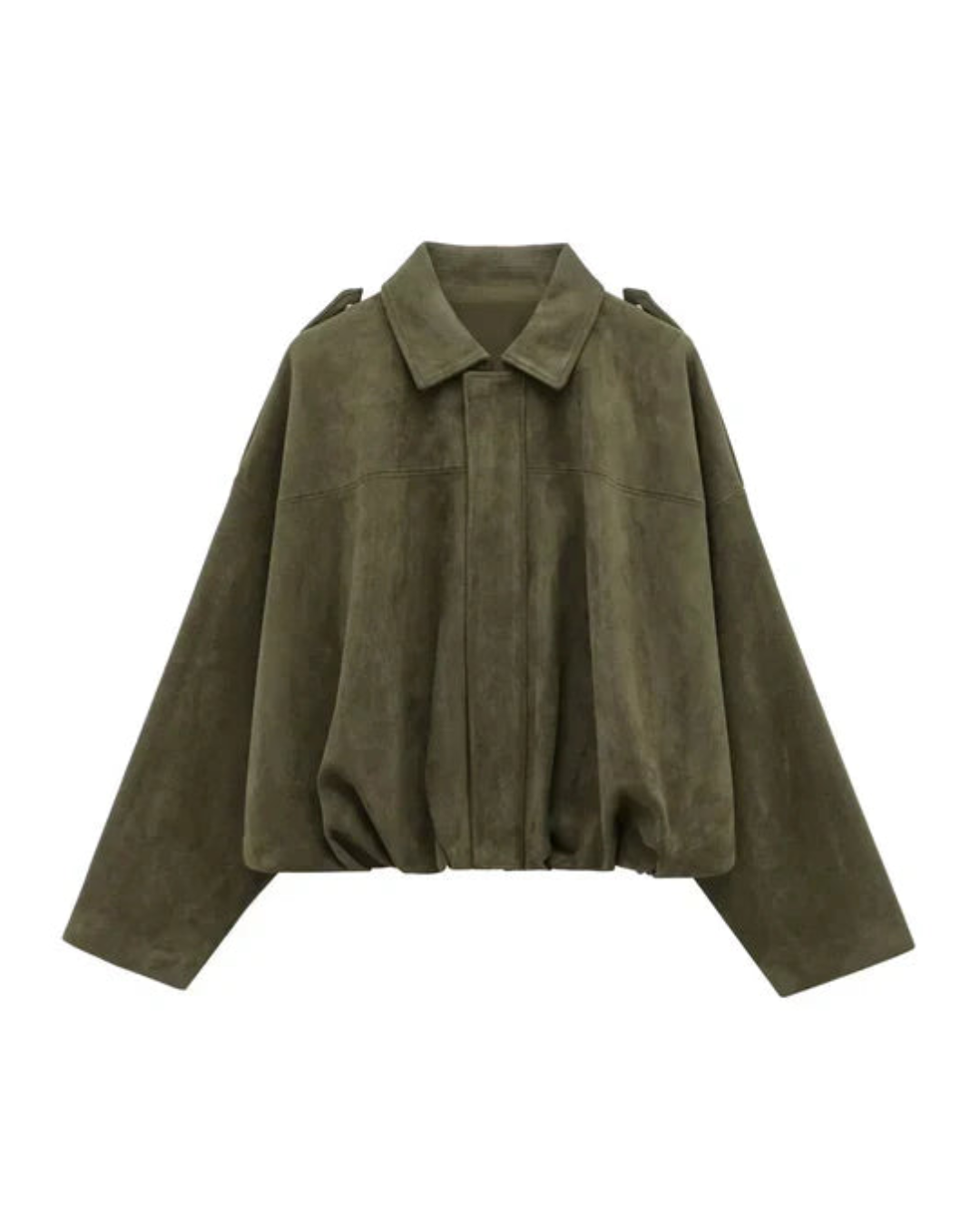 Verdua – Luxe touch – Faux suede bomber jacket-15142283313536-Santi Vento Atelier