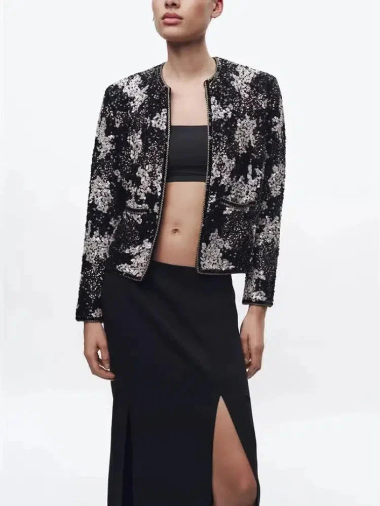 Viatrix – Shimmering design – Sequin jacket-15137995620736-Santi Vento Atelier