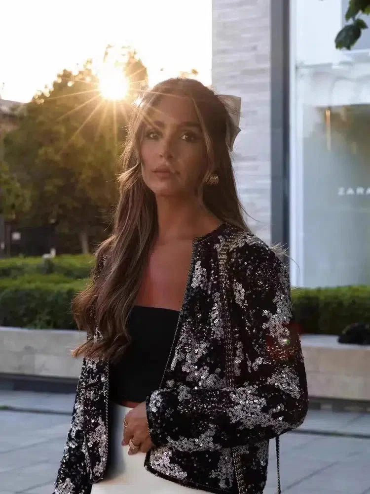 Viatrix – Shimmering design – Sequin jacket-15137995620736-Santi Vento Atelier