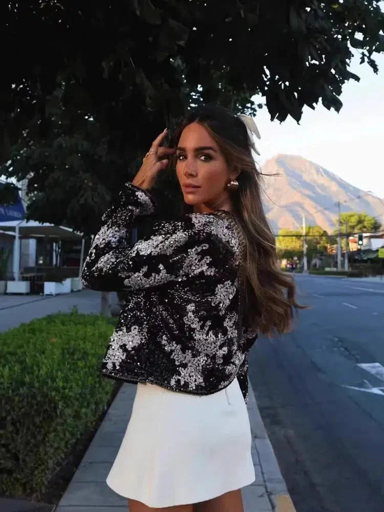 Viatrix – Shimmering design – Sequin jacket-15137995620736-Santi Vento Atelier